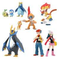 ตุ๊กตาขยับแขนขาได้ Pokemon DP Shenno ภูมิภาค Bandai Piplup Infernape Empoleon ผลิตภัณฑ์สำเร็จแคนดี้ทอยฟิกเกอร์