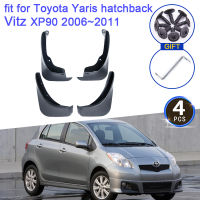 Mud Flaps สำหรับ Toyota Yaris Hatchback Vitz XP90 2006 2007 2008 2009 2010 2011 Mudguards Fender Splash Guards Flap รถอุปกรณ์เสริม