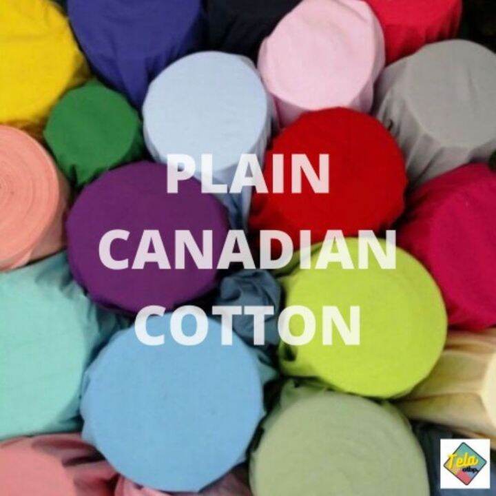 [Hot sales] Premium Canadian Cotton Fabric [ PLAIN COLORS ] 96 Width x