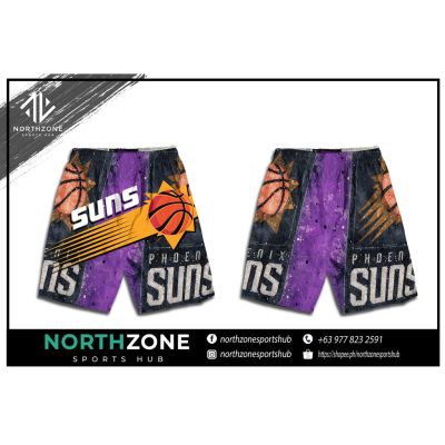 NBA Phoenix Suns Full Sublimation Short with two sided pockets (SHORT)
