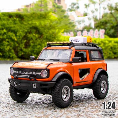 1:24 Ford Bronco Lima SUV Alloy Car Model Diecasts Metal Modified Off-road Vehicles Car Model Sound and Light Childrens Toy Gift