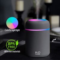 H2O Air Humidifier 300ml Portable Mini USB Aroma Diffuser With Cool Mist For Bedroom Home Car Plants Purifier Humificador