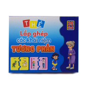 Thẻ FlashCard Học Tập, Cặp Thẻ Flash Card Tương Phản Cho Bé