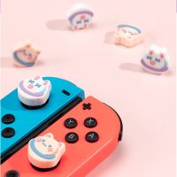 Cute Animal Cat Thumb Stick Grip Cap Joystick Protective Cover For Nintendo Switch NS Lite Joy-con Controller Thumbstick Case Controllers