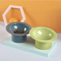 Pet Dog Cat Food Bowl Pet Supplies Pet Food Bowl Large Capacity 15-Degree Tilt Design Shatterproof BPA Free Smooth Surface Anti