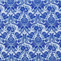 75x100cm Blue and White Porcelain Patterns Chinese Style Brocade Traditional Jacquard Polyester Fabric for Cheongsam