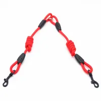 derZ441 ยอดฮิต - / Soild Double Leashes เข็มขัดไนลอนเดินการฝึกอบรม Pet Leash เชือก Double-End สุนัขสำหรับสุนัขขนาดกลางขนาดเล็กผลิตภัณฑ์ Stuff