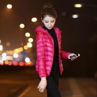 Women Fashion Hoodid Short Puffer Jackets 2023 New Arrivals Autumn Winter Female Lightweight Down Cotton Slim Fit Coat