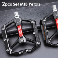 CX-V15 Mtb Pedals for Mountain Road Bike Accessories 3 Sealed Bearings Wide Flat Metal Pedals for Bicycle With Anti-Slip Cleats