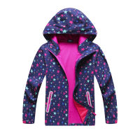 New 2021 spring autumn children kids jackets coats big girls windproof waterproof jackets high quality girls star jackets