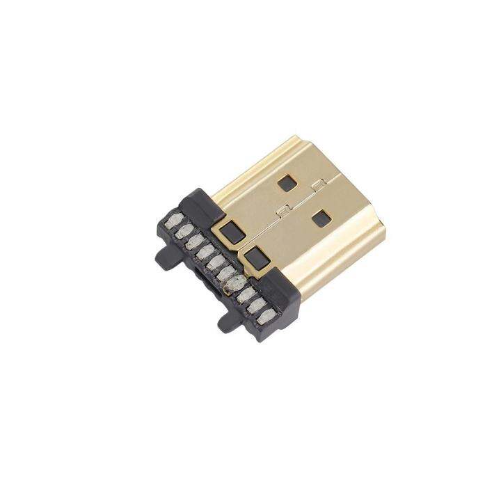 djrgs-t8เปลี่ยนชนิดตัวผู้5ชิ้นหัวเชื่อมปลั๊ก-hdmi-19หัวแร้งเต้ารับ-pcb