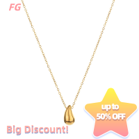 ?【Lowest price】FG สร้อยคอหยดน้ำเหล็กไทเทเนียมสำหรับผู้หญิงผู้ชายสร้อยคอจี้โชคเกอร์เครื่องประดับแฮนด์เมดสวยงามของขวัญเครื่องประดับ