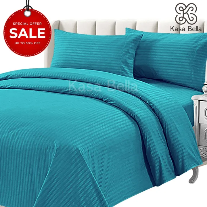 Hotel Quality Bedding Set, Teal California King Bed Sheets
