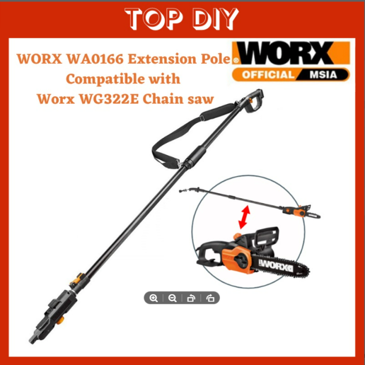 WORX WA0166 Extension Pole Compatible with WG322E Worx Chain saw Mesin