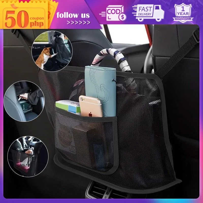 HOT SALE🔥 Car Net Pocket Handbag Holder izer Seat Side Storage Mesh Net  Bag Net Handbag car net storage