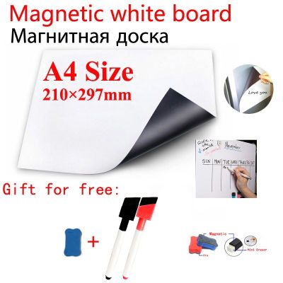 A4 Size Magnetic Whiteboard Fridge Stickers Dry Erase Weekly Planner Board Office Teaching Message Calendar Writing Board