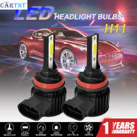 CarTnT1คู่ H11 H7 Super Bright 6000K สีขาว12000LM LED ไฟหน้าหลอดไฟ40W 9005 HB3 9006 HB4 H8 LED 8000K ไฟ LED หมอกชุด Low Beam Driving Light