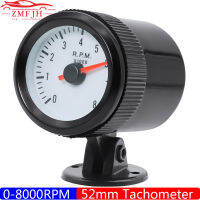 0-8000รอบต่อนาที T achometer แสงสีฟ้าตัวชี้52มิลลิเมตร tacho วัดพอดี1-8กระบอก enginee สำหรับอัตโนมัติสากลเบนซินรถ12โวลต์