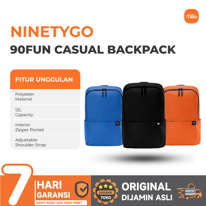 NINETYGO 90FUN Tiny Lightweight Casual Tas Ransel Tas Punggung