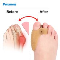 ♧□ Pexmen 2Pcs Bunion Pad Bunion Cushions Protectors Toe Separator Spacer for Big Toe Bunion Relief with Gel Shield Foot Care Tool