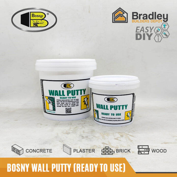 Bosny Quick Dry Wall Putty (Ready to use) Lazada PH