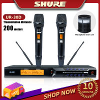 SHURE-UR30D wireless microphone มืออาชีพ UHF ไมโครโฟนไร้สายเวทีขนาดใหญ่ประสิทธิภาพกลางแจ้งบ้านKTVร้องเพลงสดหนึ่งลากสองไมโครโฟนไร้สาย