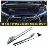 แถบประดับภายนอกสำหรับ Toyota Corolla Cross 2021-2023แต่งกระจังหน้าเคสกันกระแทก Kisi-Kisi Depan