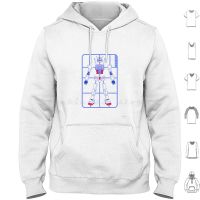 Model Rx-78-2 Hoodie cotton Long Sleeve Anime Manga Japan Japanese Scifi Robot Model Gunpla