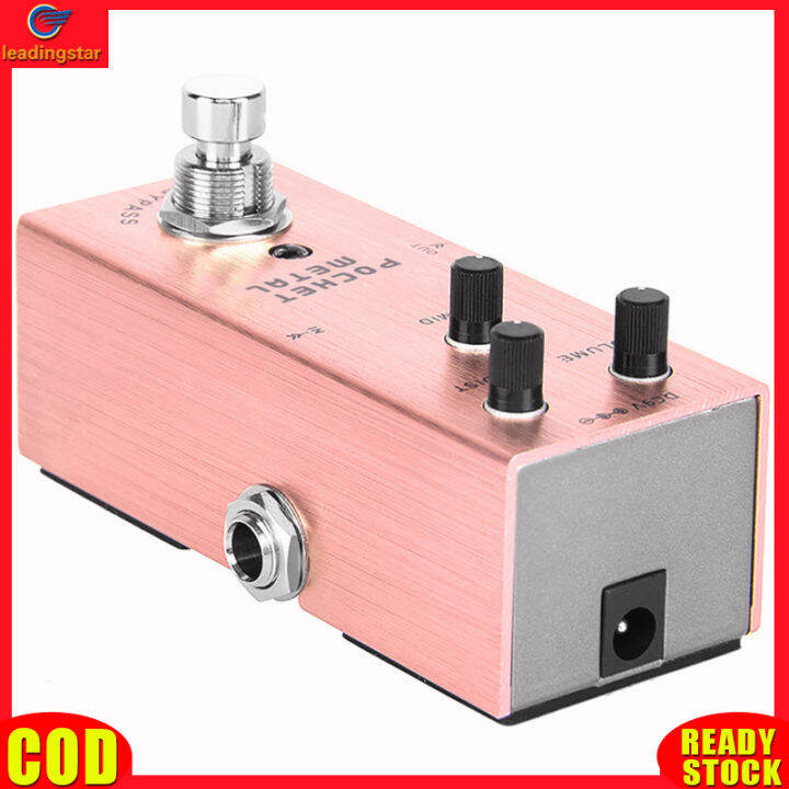 leadingstar-rc-authentic-pocket-metal-guitar-pedal-mini-electric-effects-pedals-single-distortion-sounds-guitar-accessories-true-bypass