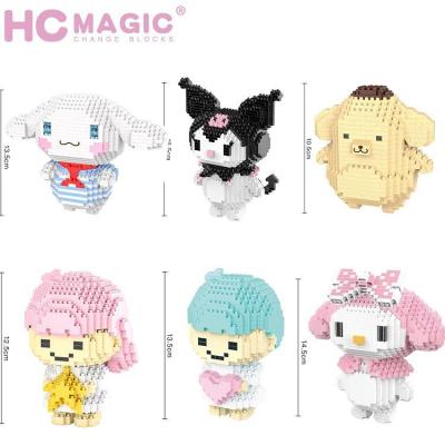 ตัวต่อ HC MAGIC 6014-6019 ชุด SANRIO : 1 ชุด มี 6 กล่อง