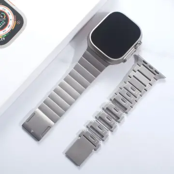 New Apple Watch Band Bracelet for Ultra 2 9 8 7 6 SE 5 4 3 2 1 Case 38mm  40mm 41mm 42mm 44mm 45mm 49mm Convex Silver Stainless Steel Strap 