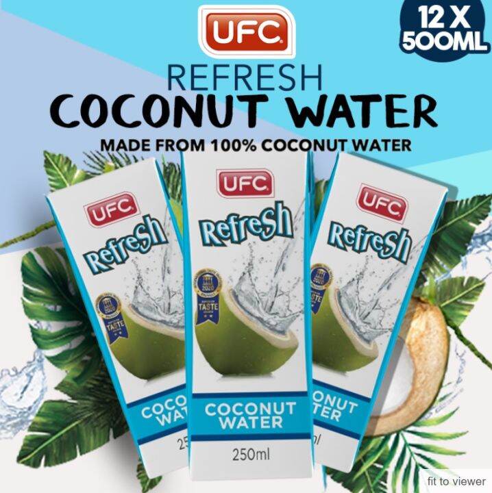 [UFC Fresh][Bundle of 12] UFC Coconut Water 500ml Lazada Singapore