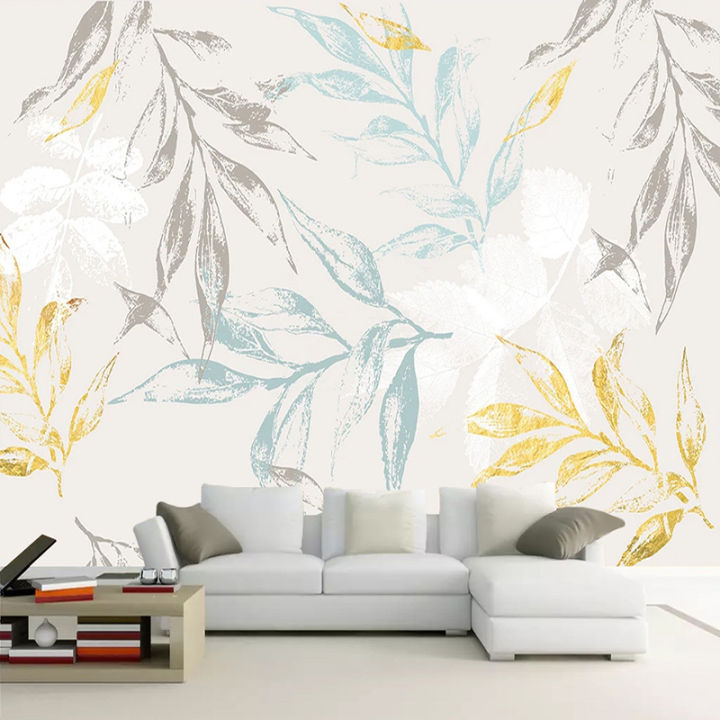 hot-custom-self-adhesive-mural-wallpaper-modern-3d-hand-painted-golden-leaves-living-room-bedroom-background-wall-papers-home-decor