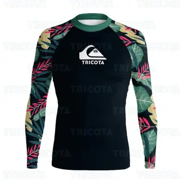 SAILBEE Mens UV Protect Surfing Rash Guard Long Sleeve Swimsuit Rashguard  Surf Shirt N01