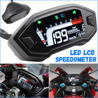 สำหรับ1,2,4กระบอกรถจักรยานยนต์ LED จอแอลซีดี S Peedometer ดิจิตอลวัดระยะทางแสงไฟ10000รอบต่อนาทีจอแสดงผล T Achometer ที่มีเซ็นเซอร์ดิจิตอล