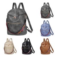 〖Margot decoration〗 Women  39;s Backpack Ethnic Style Retro Large Capacity Solid Soft Surface Dragon Backpack Suitcase Backpack Backpack for Travel