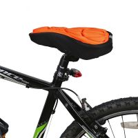 【LZ】◈✶  Mountain bike 3d sela capa grossa respirável super macio almofada do assento da bicicleta silicone esponja gel assento da bicicleta acessórios