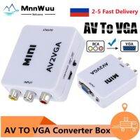 RCA To VGA 1080P AV To VGA Mini AV2VGA Video Adapter Video Converter Conversor with 3.5mm Audio AV2VGA /CVBS Audio To PC HDTV