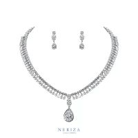 Neriza Jewelry เครื่องประดับเจ้าสาวเพชรสังเคราะห์ประกายเทียบเท่าเพชรแท้ จัดส่งฟรีพร้อมกล่องNSW040