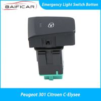 Baificar Brand New Quality Emergency Light Switch Botton Door Lock for Peugeot 301 Citroen C-Elysee Push Button