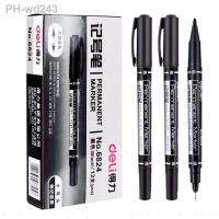 hot！【DT】 9pcs/Set Permanent Markers  Black RedBlue Ink 0.5mm-1mm pens for School Office Supplies Student Stationery