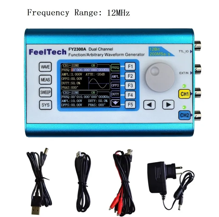 FY2300 6MHz/12MHz/20MHz Function Arbitrary Waveform Generator Dual ...