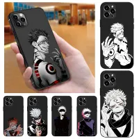 {L electronic shell} L electronic shell Serial อะนิเมะ Jujutsu Kaisen Gojo Satoru เคสโทรศัพท์สำหรับ Iphone 12 11 13 Pro X Xs Max XR 7 8 Plus 6S SE2 Soft Silicon Cover