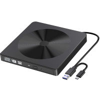 External Bluray DVD Drive, USB 3.0 and Type-C Blu-Ray Burner DVD Burner Slim Portable 3D Bluray CD DVD Drive