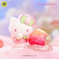 【LZ】△✑  Kitty Sanrio Vitality Peach Série Blind Boxes Boneca Kawaii Brinquedos Action Figure Modelo Surpresa Caixa Misteriosa Brinquedo Kawaii para Meninas