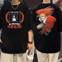 Japan Anime My Hero Academia Hawks Print T-shirt Men Women Fashion Harajuku Oversized T-shirts 2023New Style Summer Casual Tees