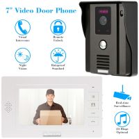 KKmoon® 7  Video Door Phone Intercome Doorbell Remote Unlock Night Vision Rainproof Security CCTV Camera Home Surveillance TP01H-11