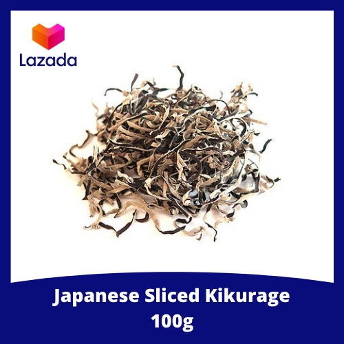 Japanese Sliced Kikurage Black Fungus Wood Ear Mushroom 100g repacked
