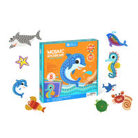 Joan Miro ชุดสติ๊กเกอร์โมเสกดินแดนแห่งสัตว์ทะเล Mosaic Sticker Art-Ocean Journey ของเล่นเสริมพัฒนาการเด็ก 2-3 ขวบขึ้นไป