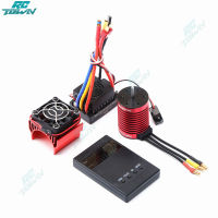 RCtown อัพเกรดกันน้ำ F540 3300kv Brushless มอเตอร์60a Brushless Esc &amp; Heat Sink Programmer รถสำหรับ1/10 Rc รถ Redcat ไฟฟ้า Volcano Epx Pro Blackout Xte